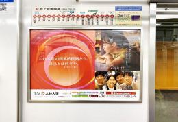 京都市営地下鉄  車内ドア横ポスター（東西線・烏丸線）