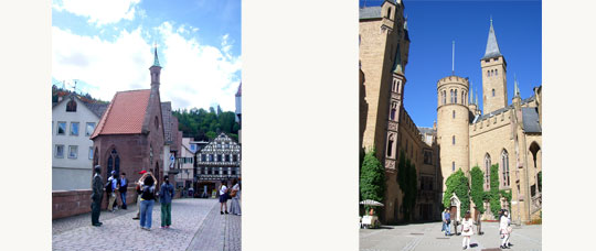 （左）カルフにて／（右）ホーエンツォエルン城