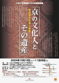 「京の文化人とその遺産　−神田家の系譜と蔵書−」出展一覧