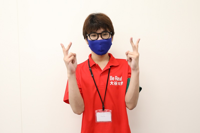 クラブ紹介コーナーを担当した中央執行委員会 苅田くん