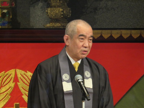 一楽学長による告辞