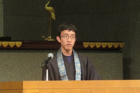 学生による感話の様子