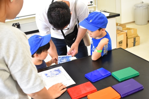 発泡スチロールスタンプ作り