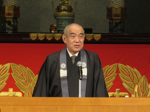 一楽学長による挨拶