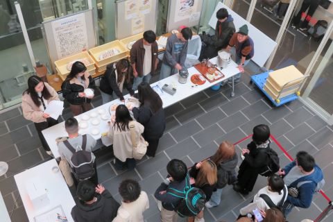 サンドウィッチ試食会の様子