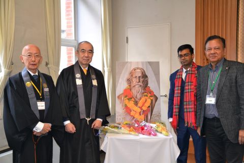 代表者による献花