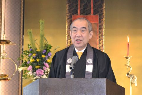 一楽学長による挨拶