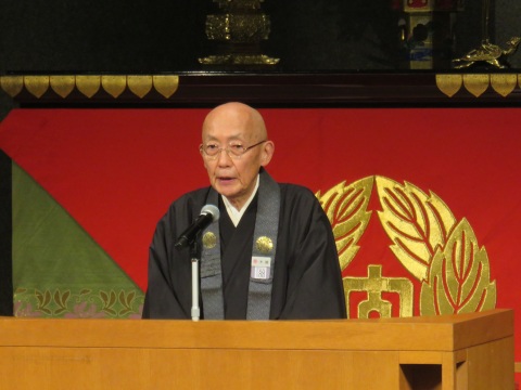 木越理事長による祝辞