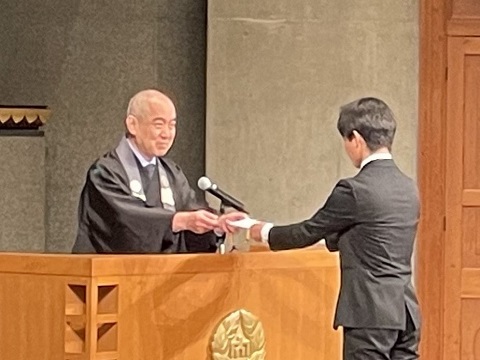 奨学金証書授与