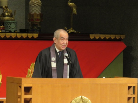 一楽学長による挨拶