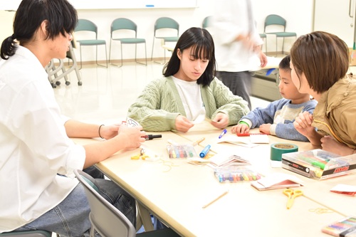 ビョンビョンカエル作成中の様子