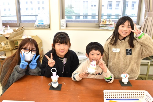 完成品お披露目の様子