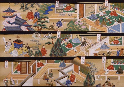 45.聖徳太子絵伝第三幅（部分）