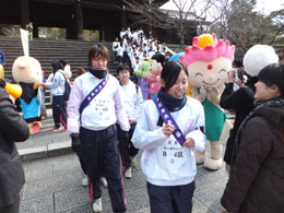 最終区を走った金子さんと犬石さん