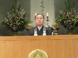 草野学長による告辞