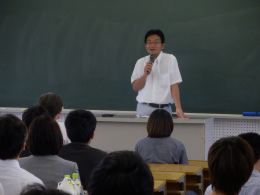 福島栄寿学生部長からの挨拶