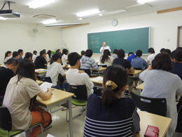 教育・心理学科の模擬授業の様子