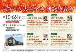 ポスター／2016年度大谷学会研究発表会