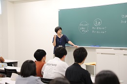 哲学科の模擬授業の様子