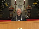 真宗大谷学園　但馬理事長による祝辞