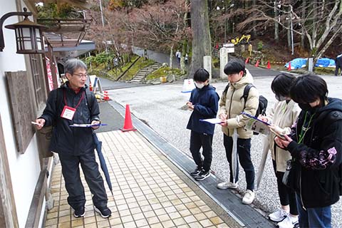 比叡山延暦寺でのフィールドワーク