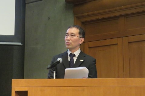 藤田義孝教授による講話の様子