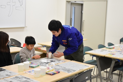 当日の様子：ふしぎなアルミたまご