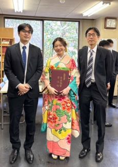 卒業式時の写真